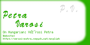 petra varosi business card